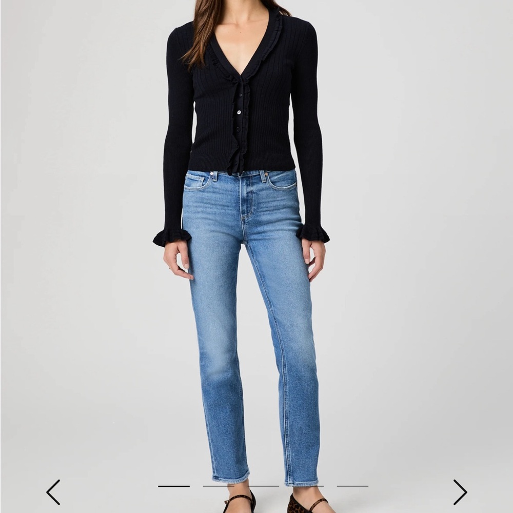 PAIGE Blue Straight Leg Women's Jeans
